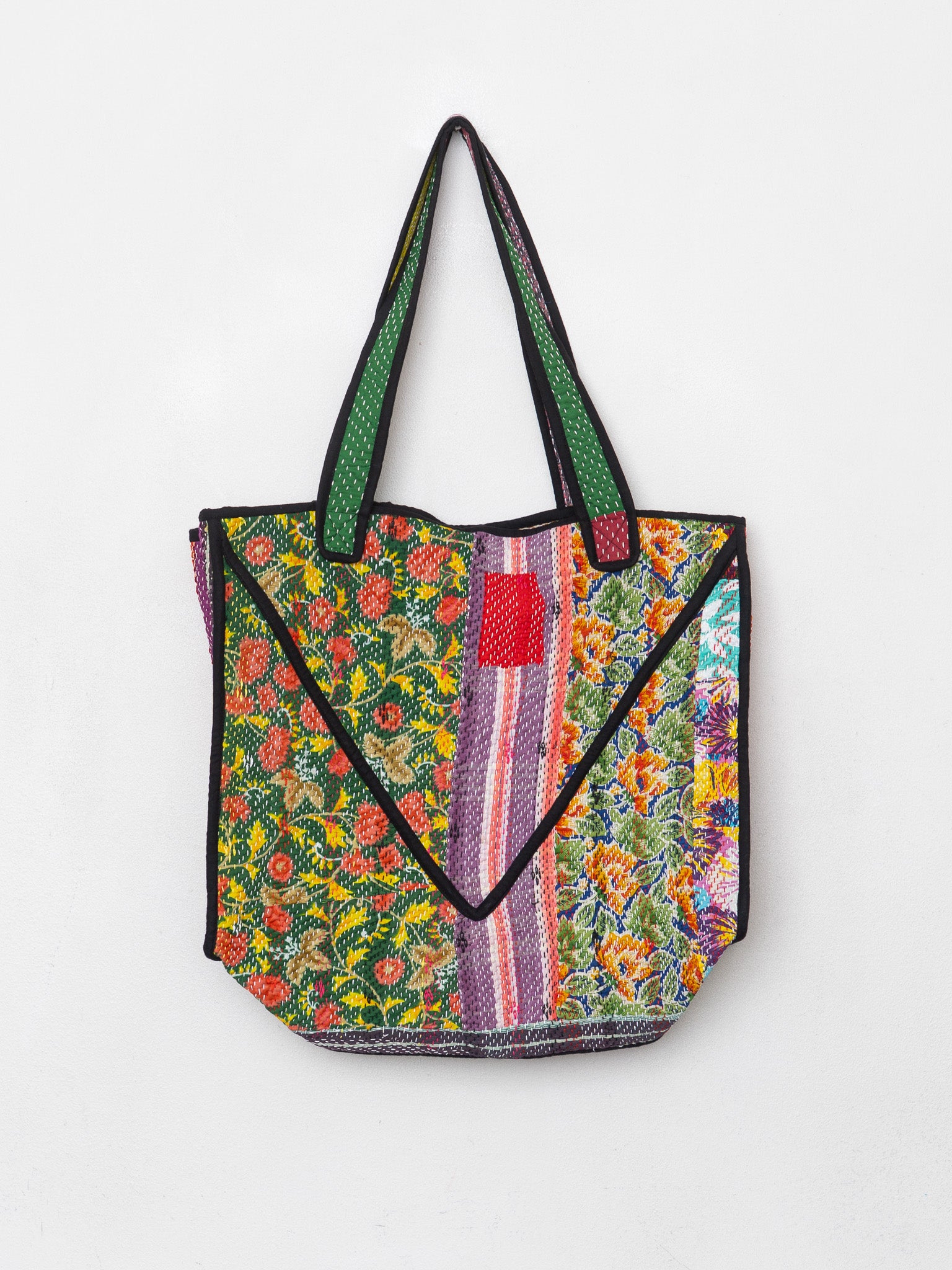 The Raksa Quilted Kantha Bag