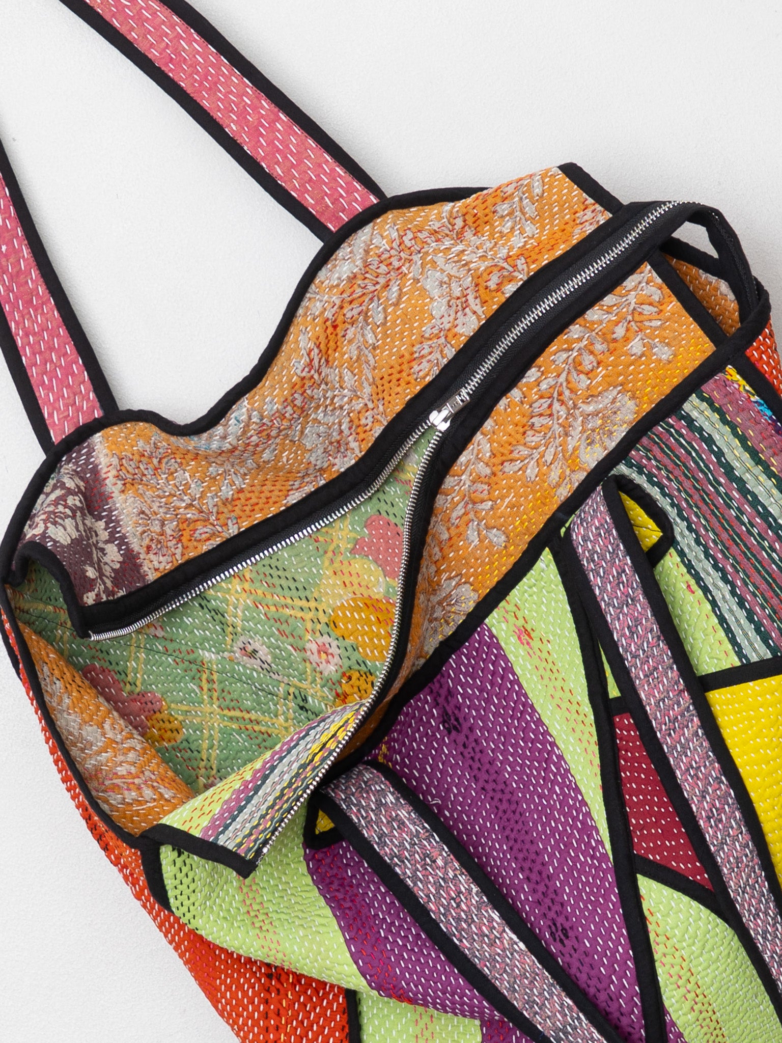 The Raksa Quilted Kantha Bag