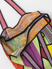 The Raksa Quilted Kantha Bag