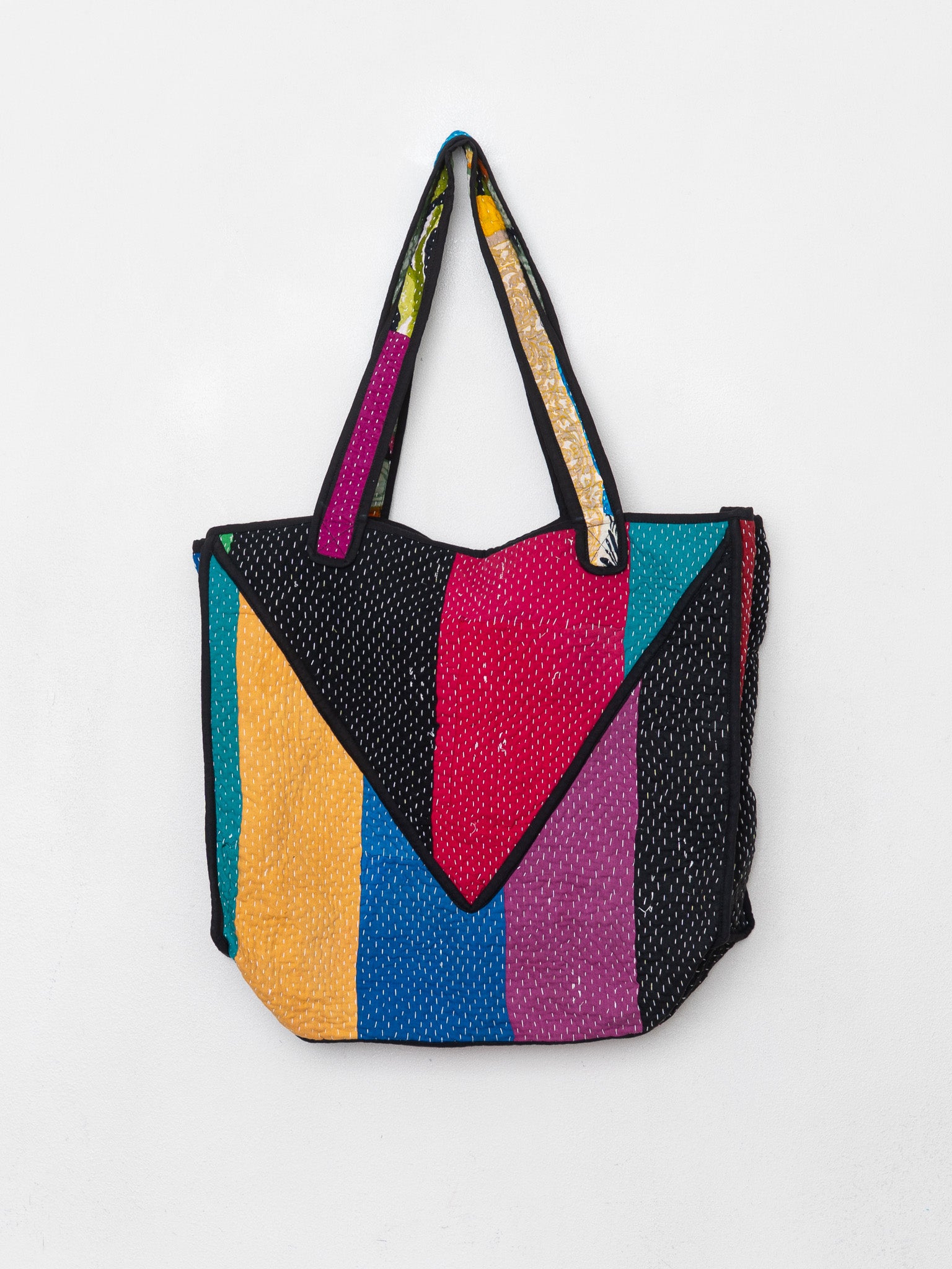 The Raksa Quilted Kantha Bag