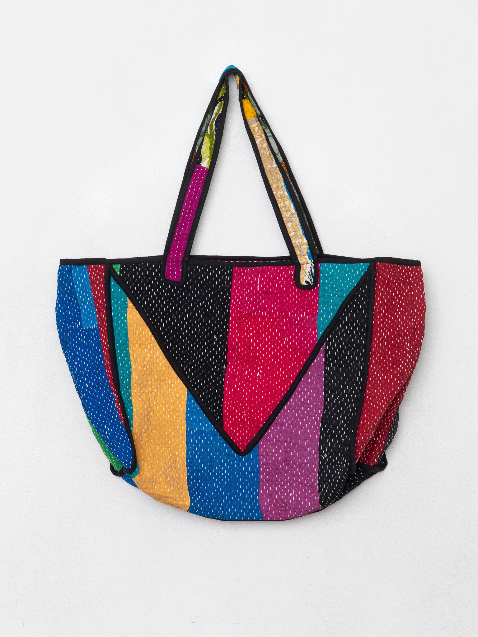 The Raksa Quilted Kantha Bag