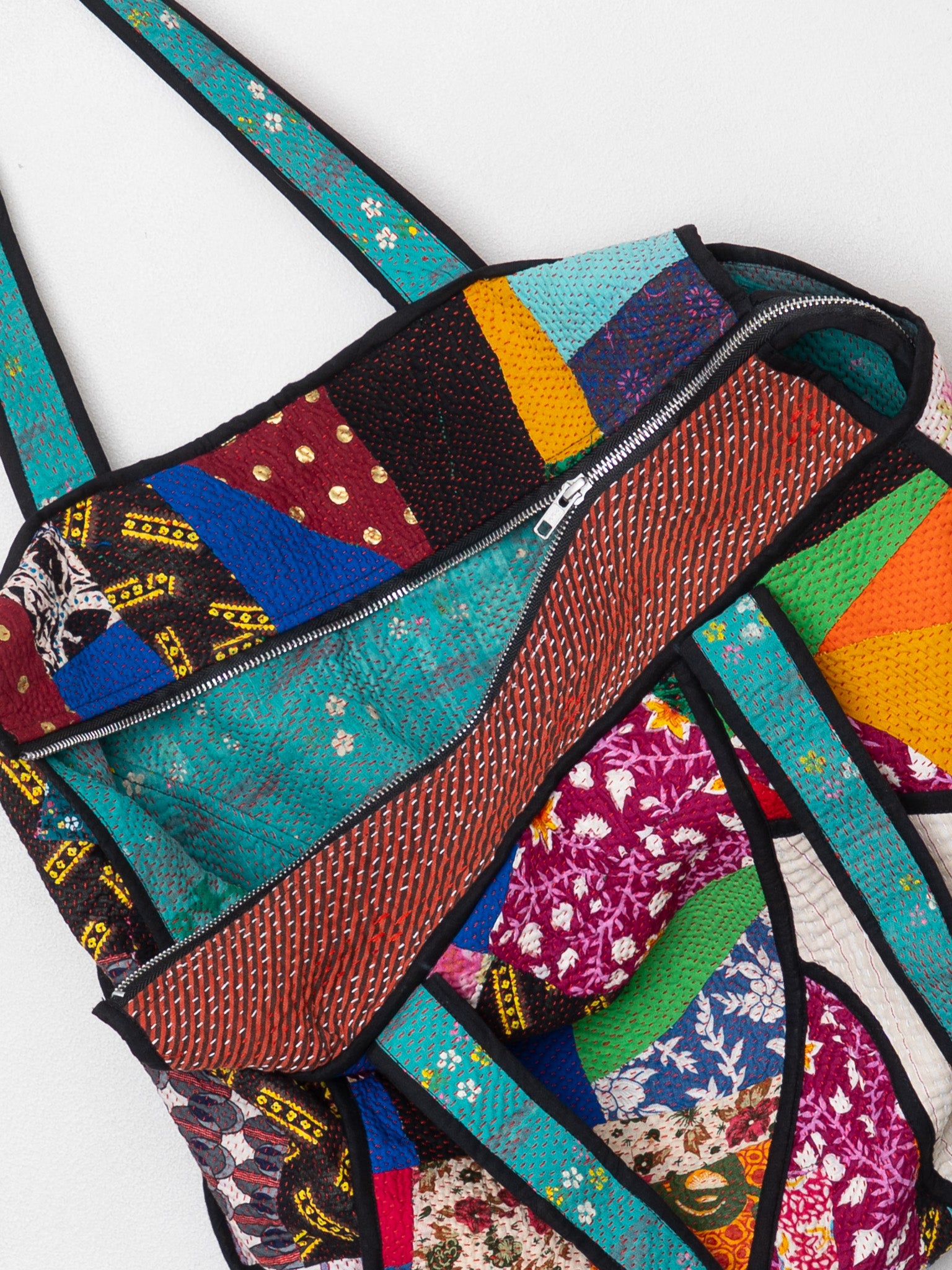 The Raksa Quilted Kantha Bag