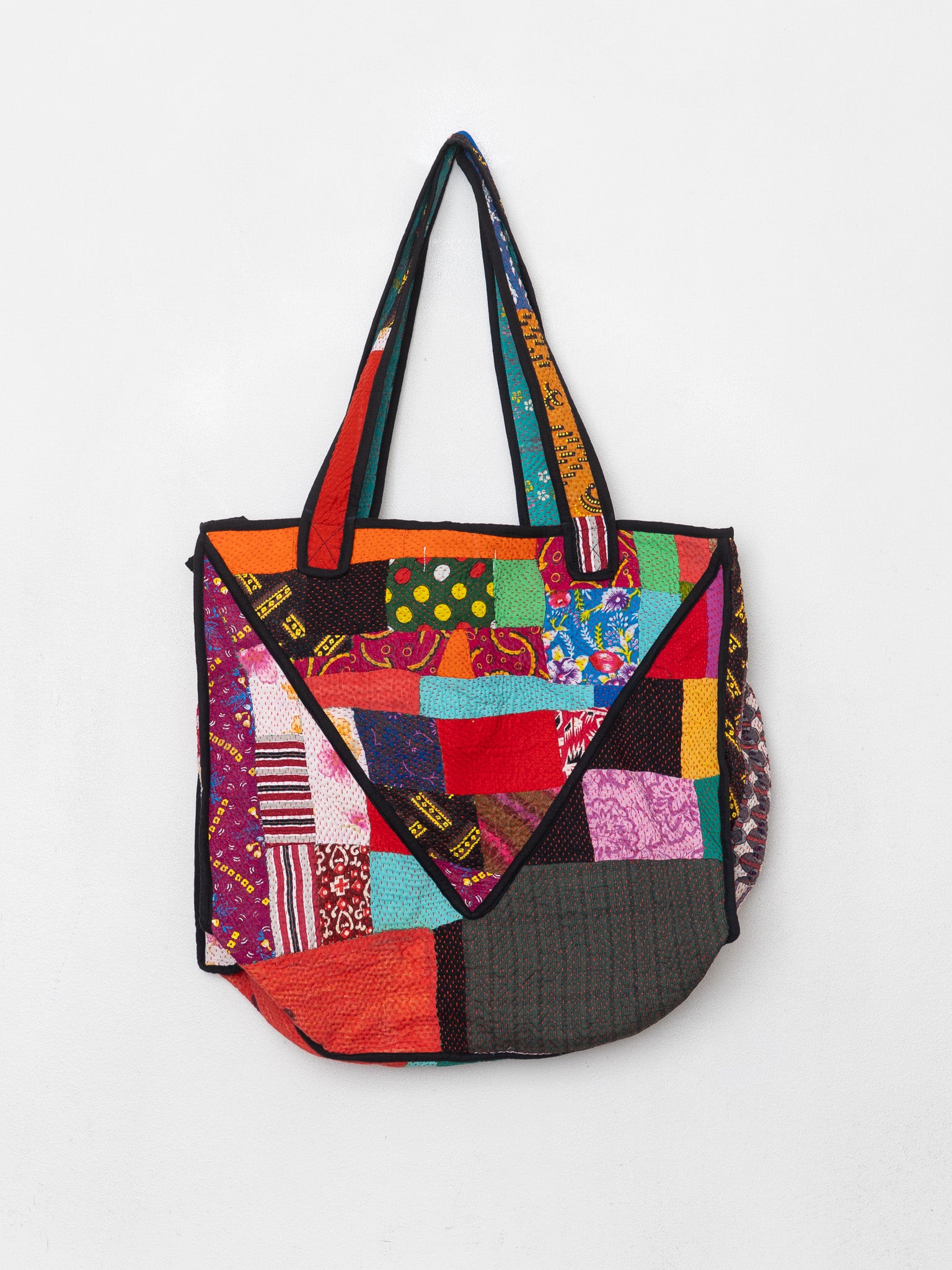 The Raksa Quilted Kantha Bag