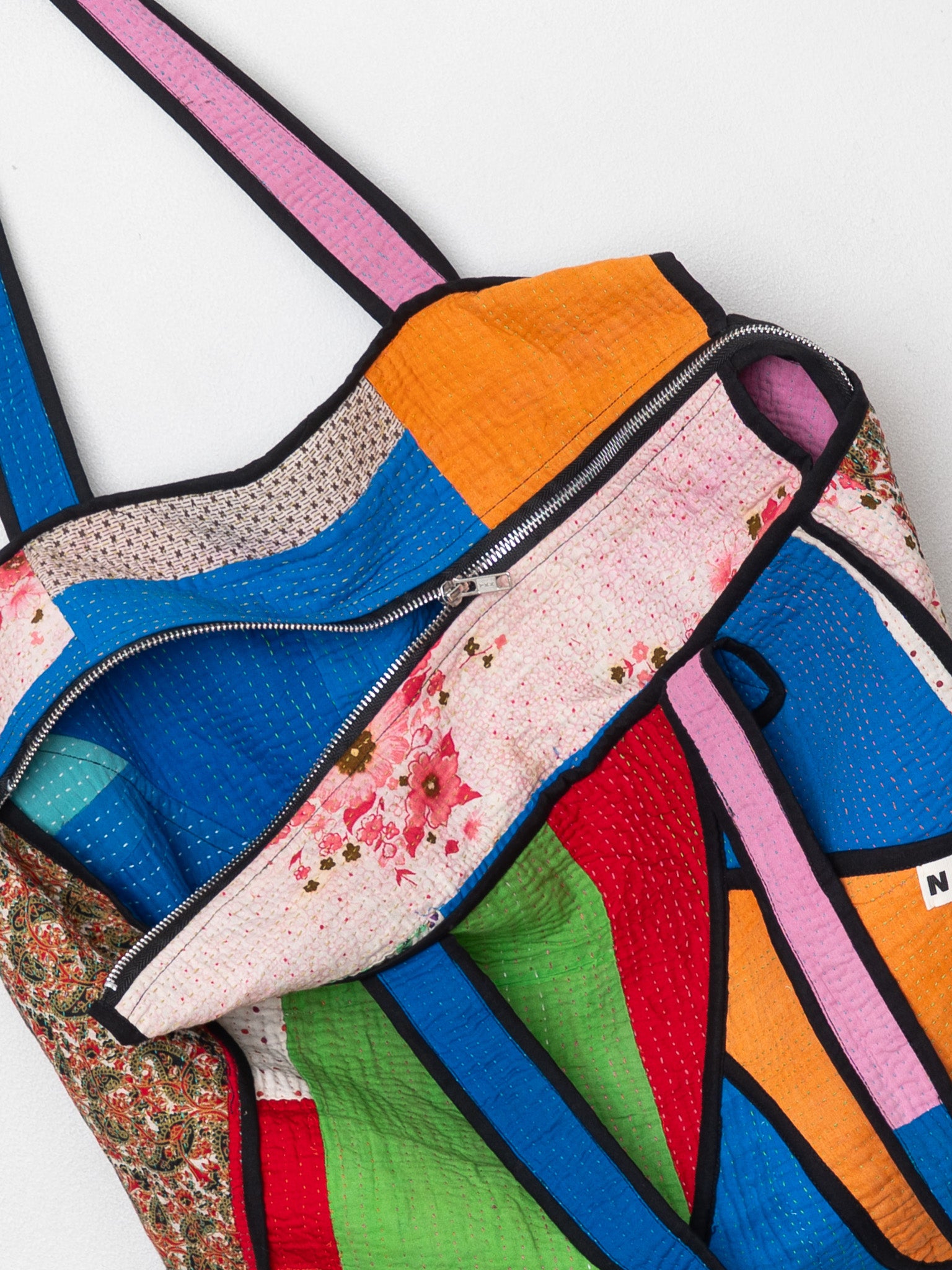 The Raksa Quilted Kantha Bag