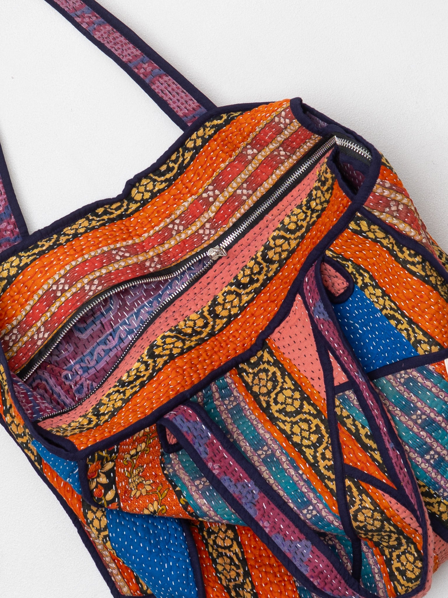 The Raksa Quilted Kantha Bag