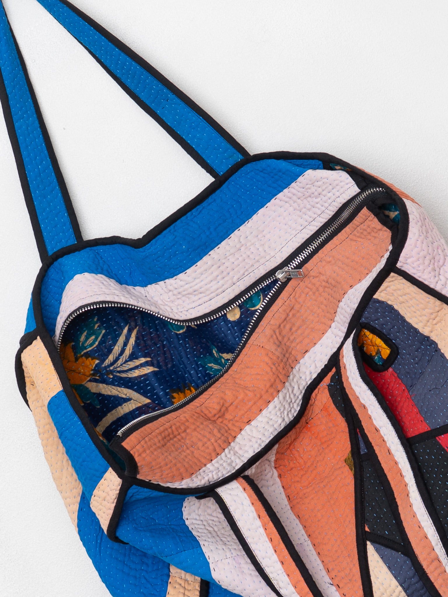The Raksa Quilted Kantha Bag