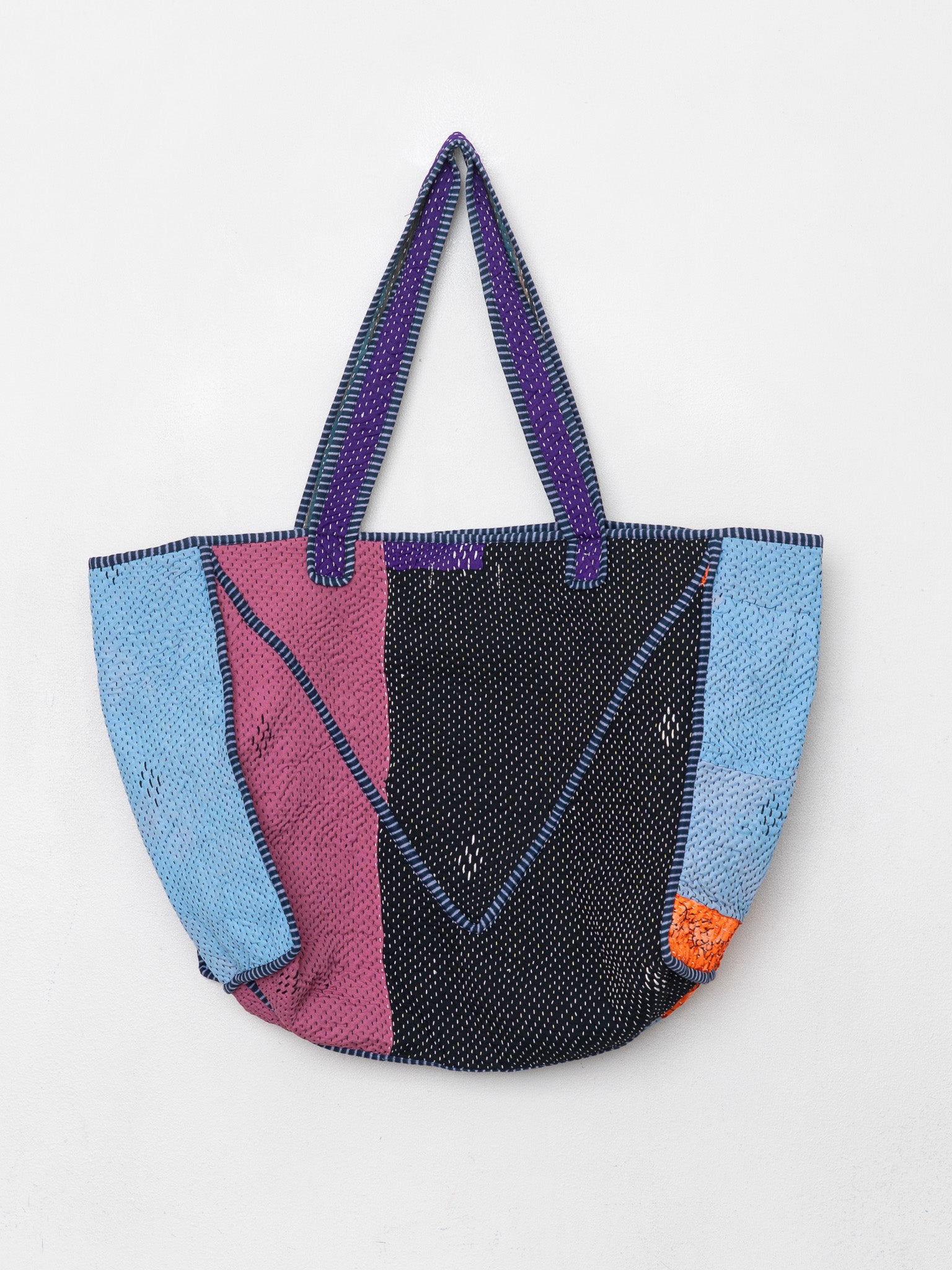 The Raksa Quilted Kantha Bag