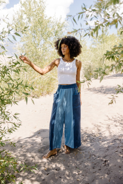 The Nayan Pant~ Indigo Multi