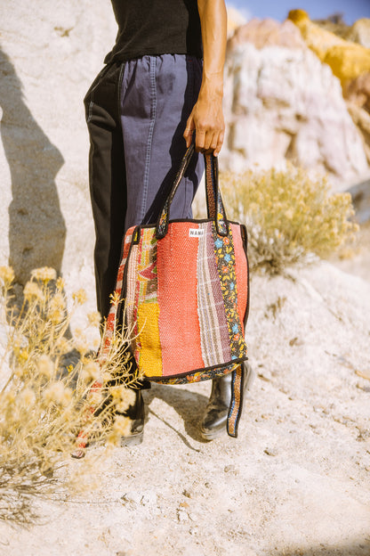 The Xoti II Zero-Waste Quilted Kantha Bag