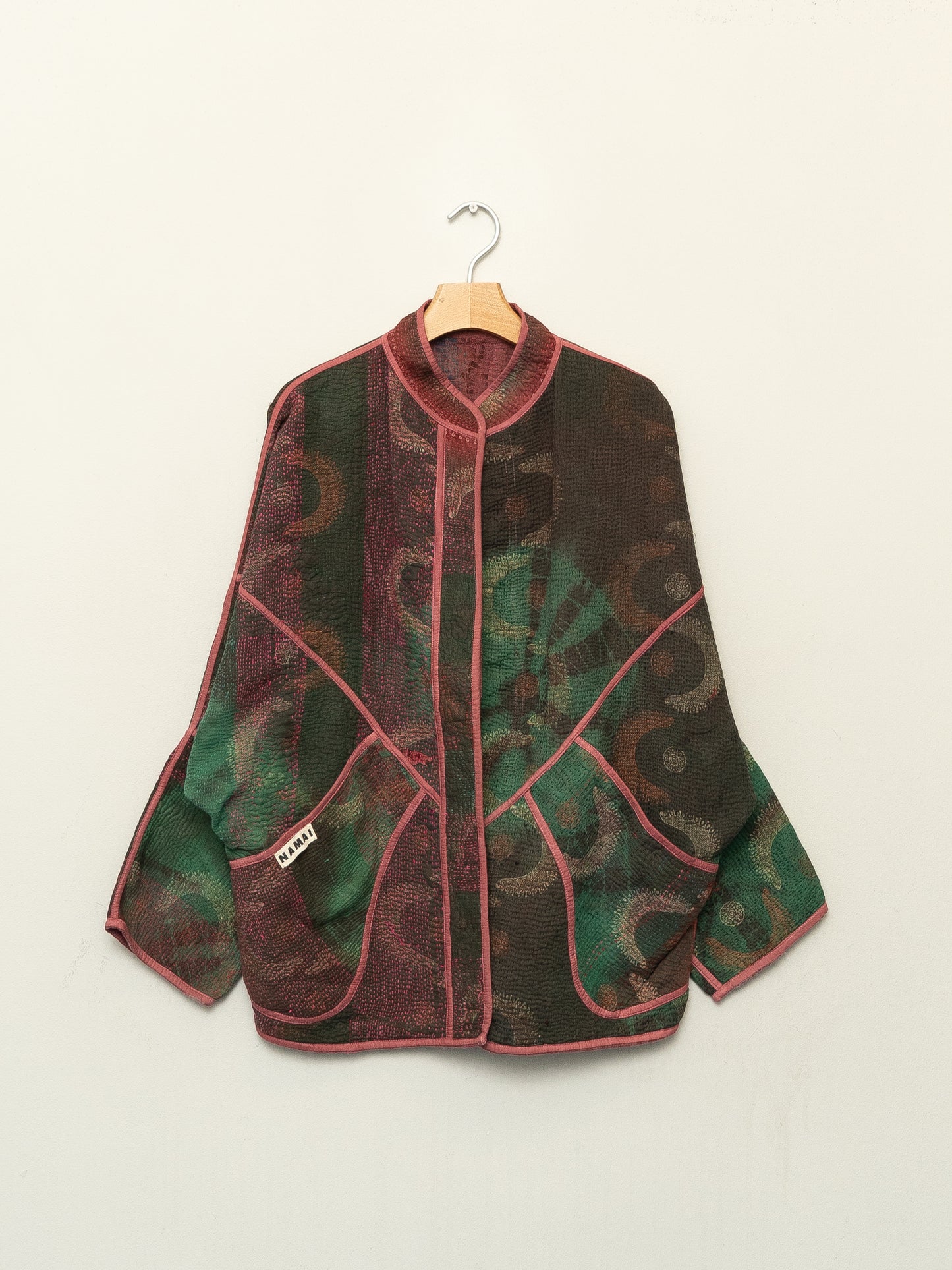 The Ishani Bandhani Quilted Kantha Jacket