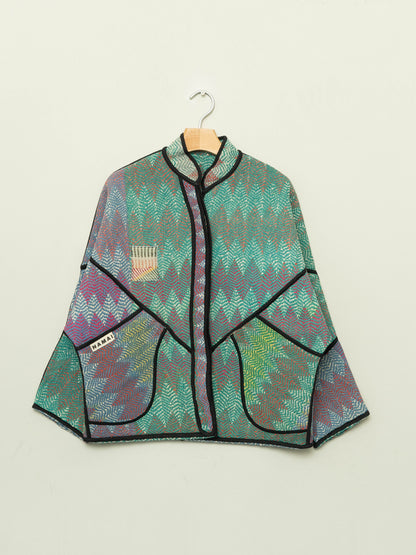 The Ladhiya Petite Naksha Quilted Kantha Jacket