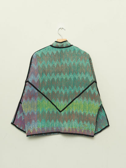 The Ladhiya Petite Naksha Quilted Kantha Jacket