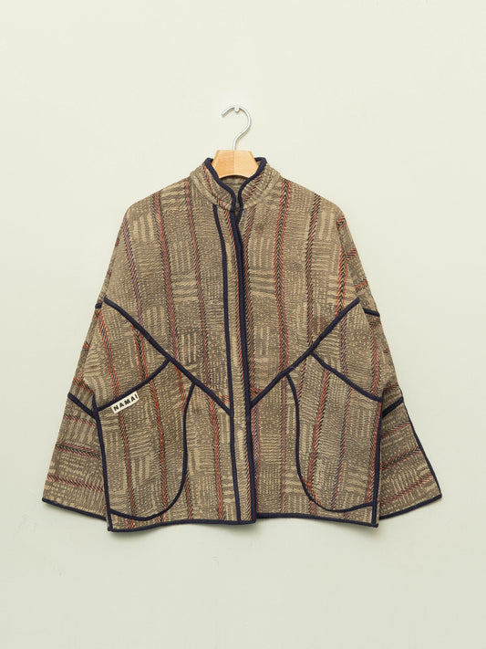 The Ladhiya Quilted Plant Dyed Kantha Jacket