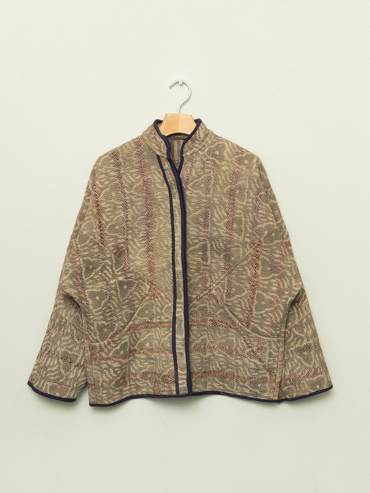 The Ladhiya Quilted Plant Dyed Kantha Jacket