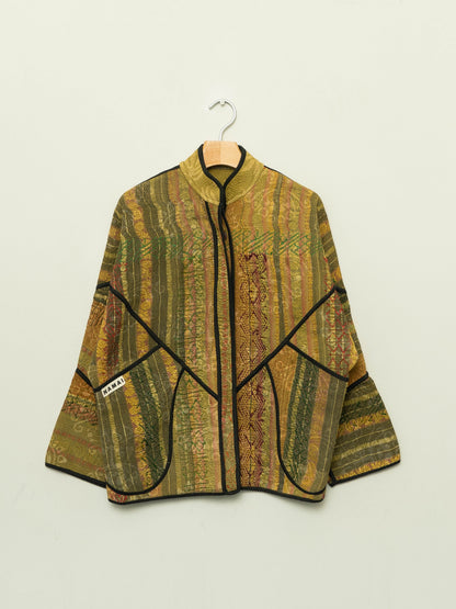 The Ladhiya Quilted Plant Dyed Kantha Jacket