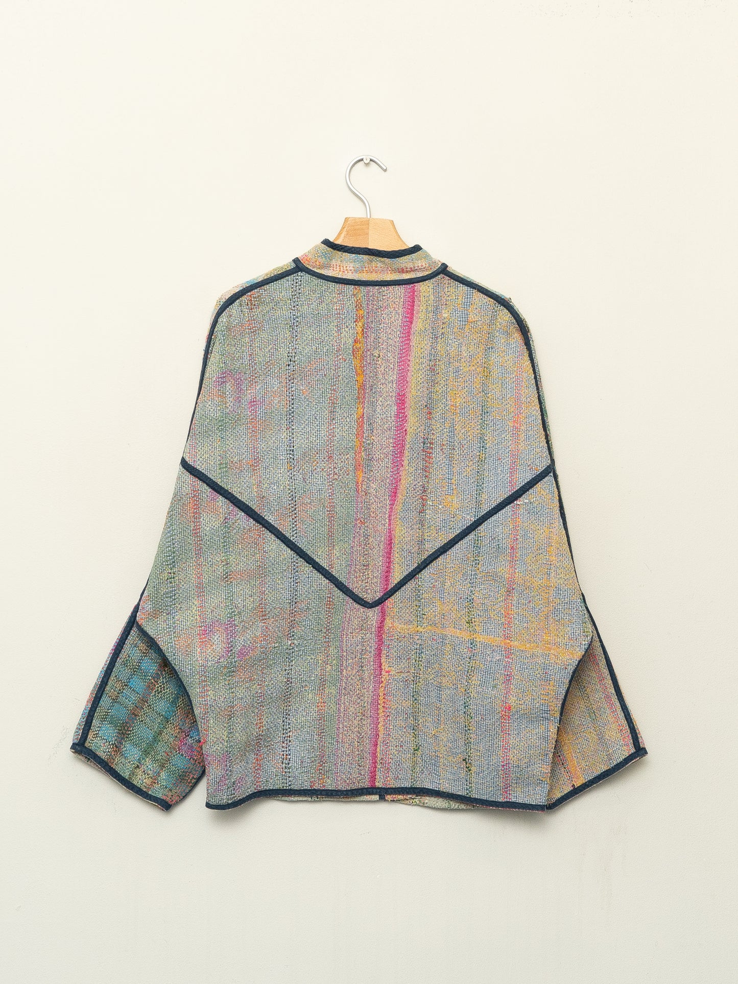 The Ishani Patchwork Quilted Kantha Jacket