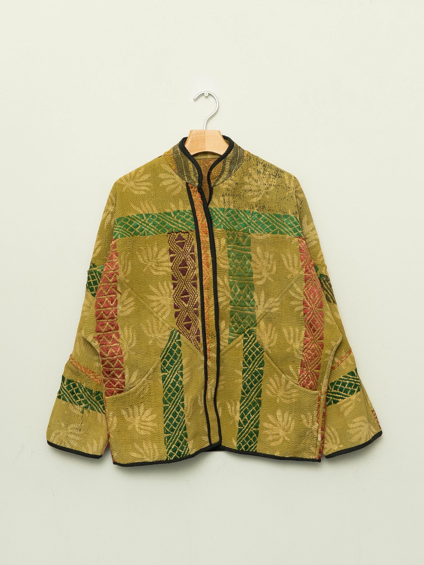 The Ladhiya Quilted Plant Dyed Kantha Jacket