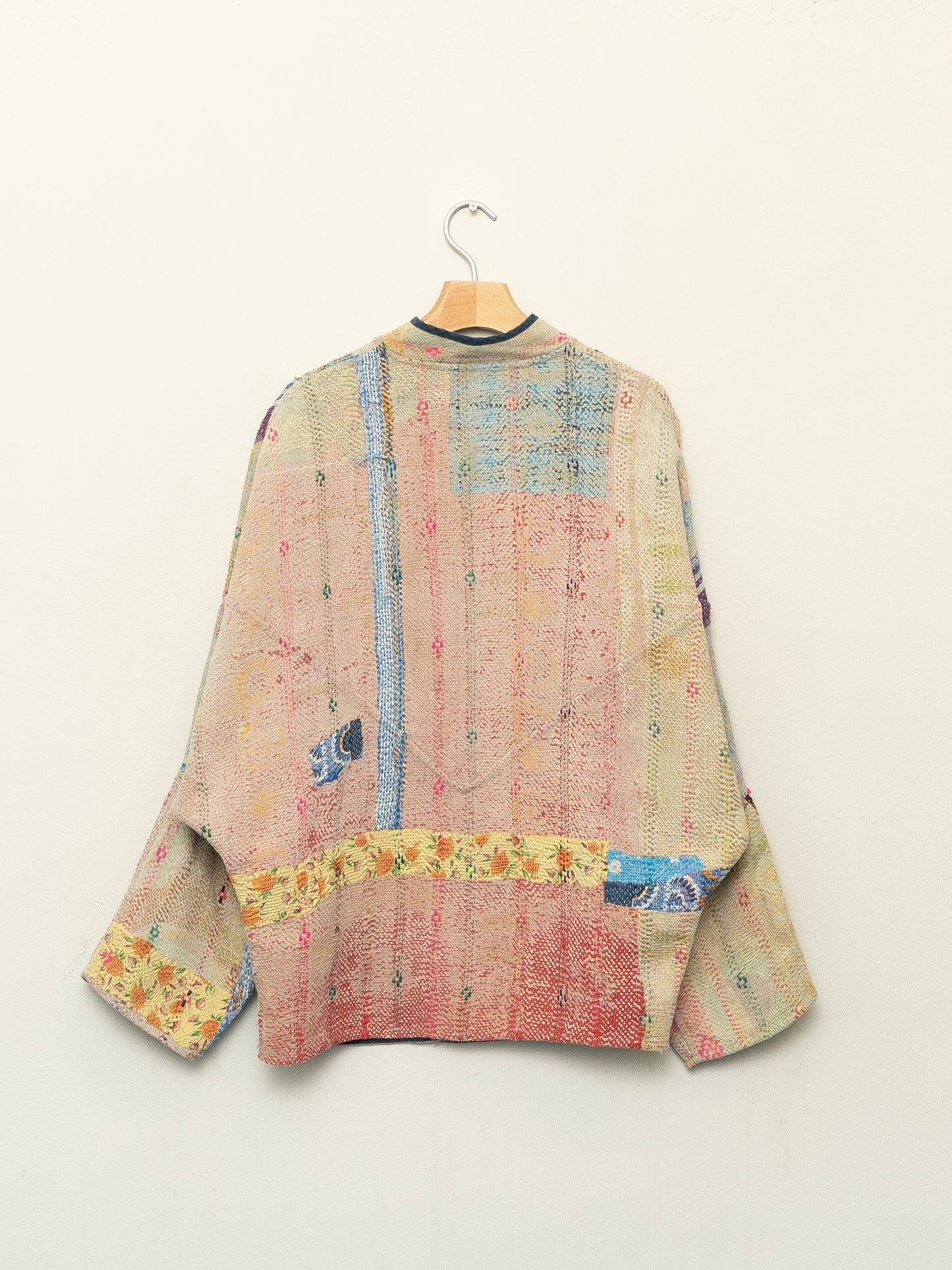 The Ishani Patchwork Quilted Kantha Jacket