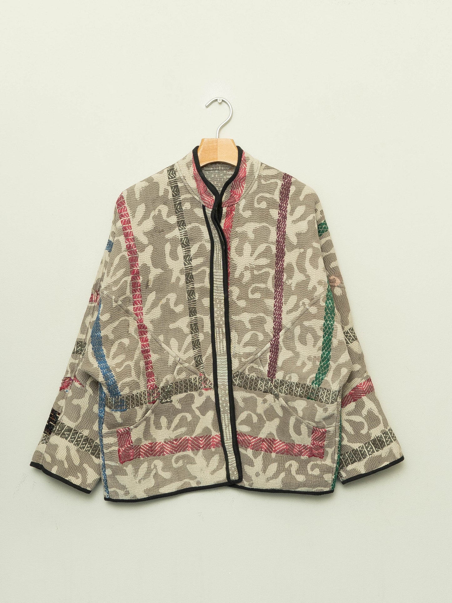 The Ladhiya Quilted Plant Dyed Kantha Jacket