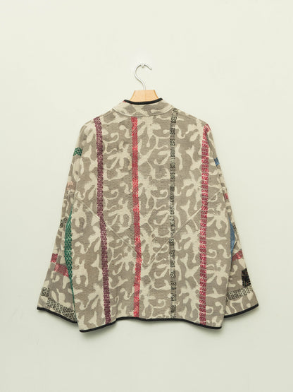 The Ladhiya Quilted Plant Dyed Kantha Jacket