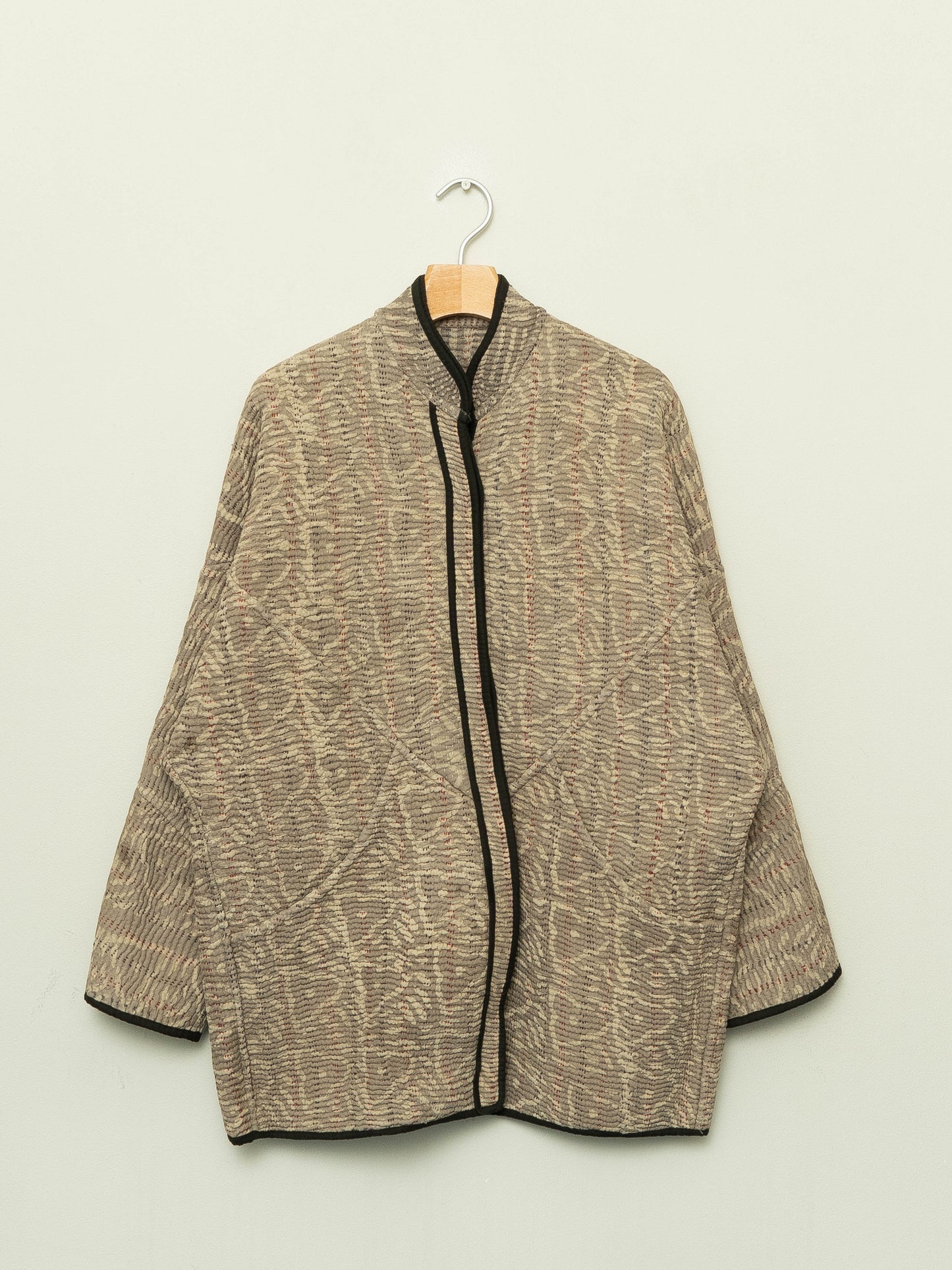 The Narmada Quilted Plant Dyed Kantha Jacket