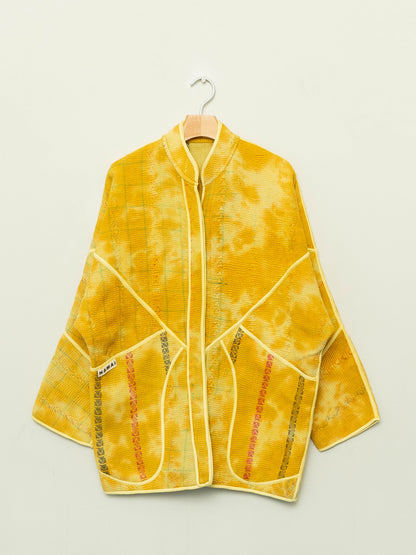 The Narmada Quilted Plant Dyed Kantha Jacket