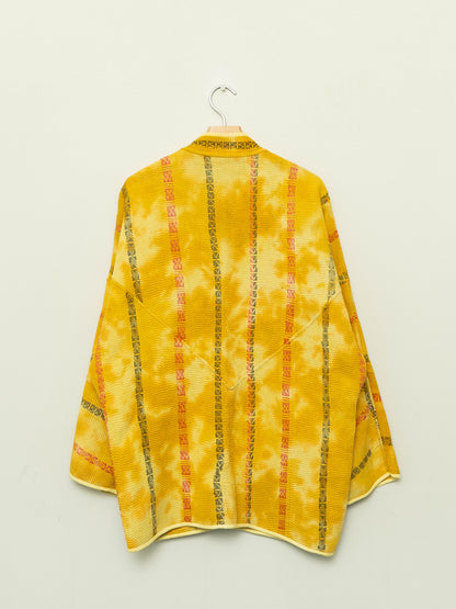 The Narmada Quilted Plant Dyed Kantha Jacket