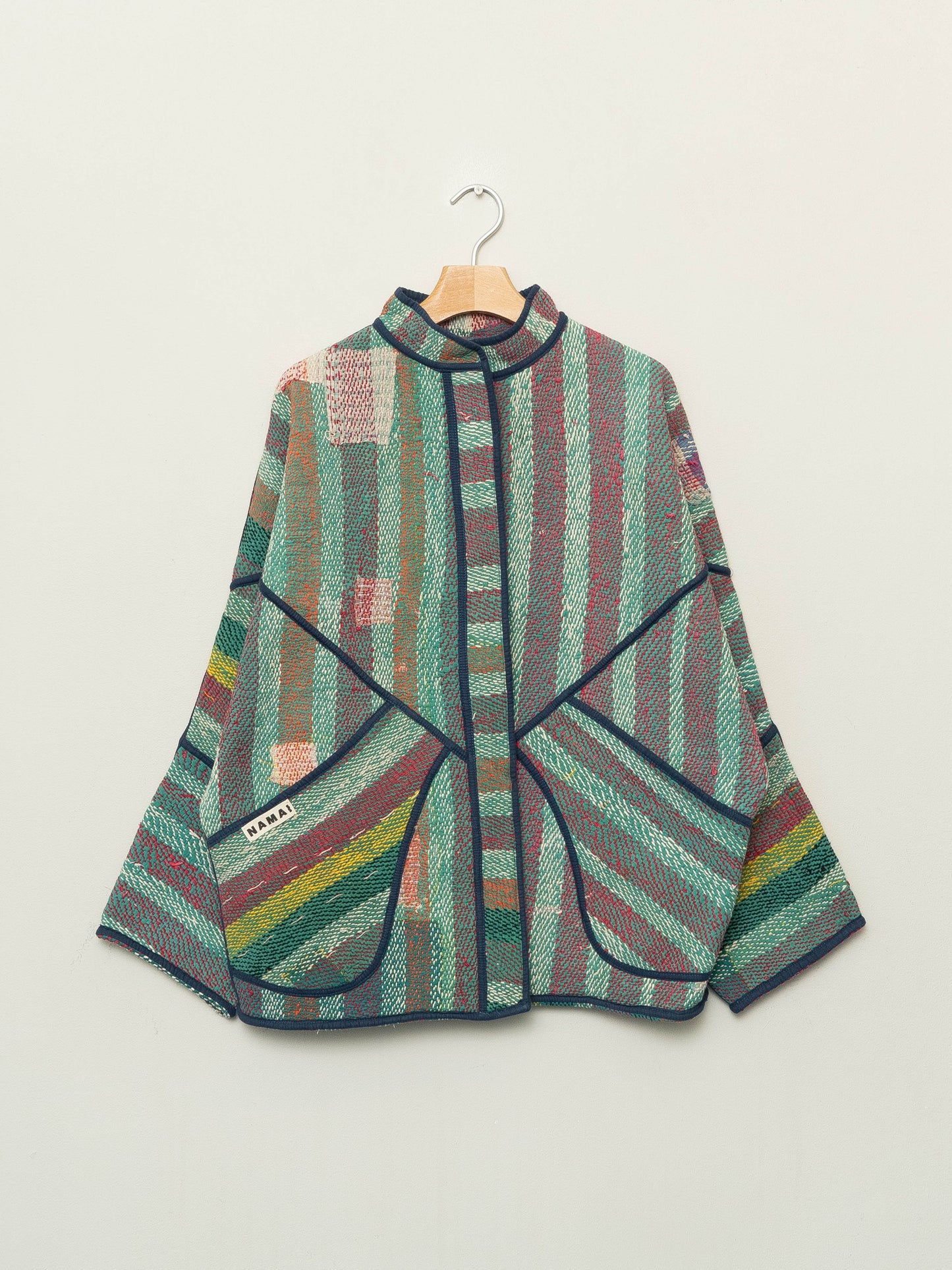 The Ishani Vintage Quilted Naksha Kantha Jacket