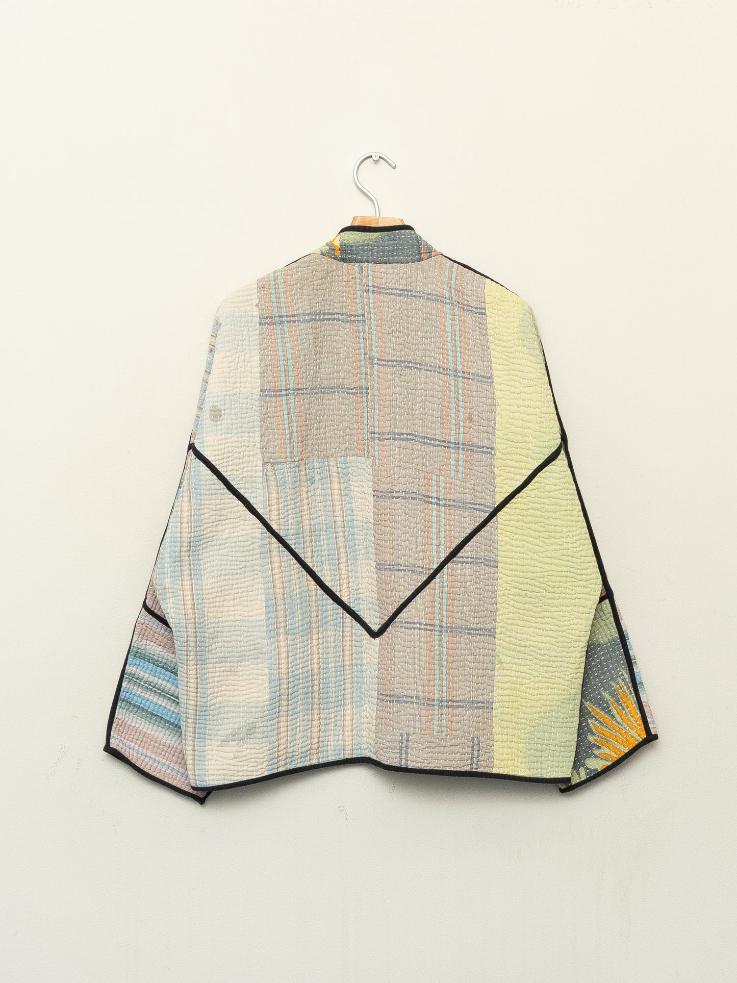 The Ladhiya Quilted Patchwork Kantha Jacket