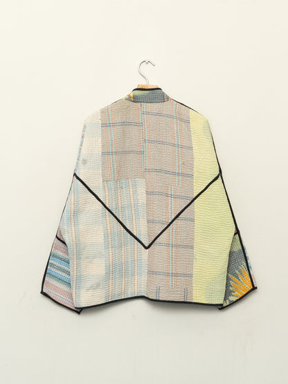 The Ladhiya Quilted Patchwork Kantha Jacket