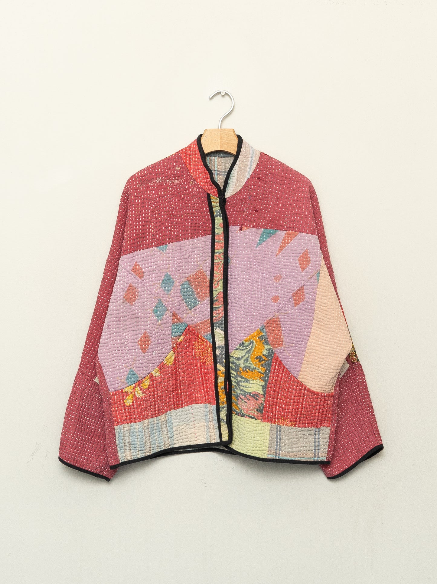 The Ladhiya Quilted Patchwork Kantha Jacket