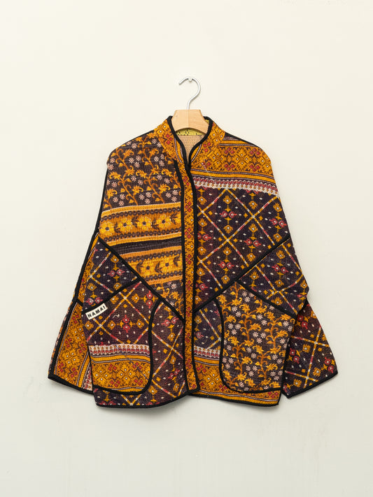 The Ladhiya Quilted Patchwork Kantha Jacket