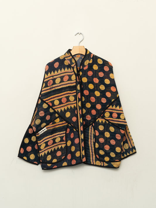 The Ladhiya Quilted Patchwork Kantha Jacket