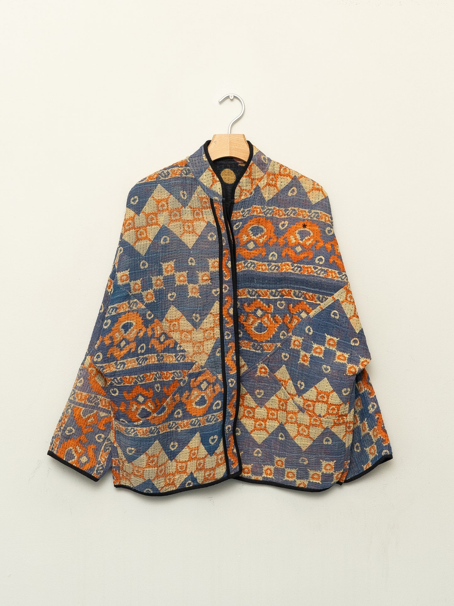 The Ladhiya Quilted Patchwork Kantha Jacket