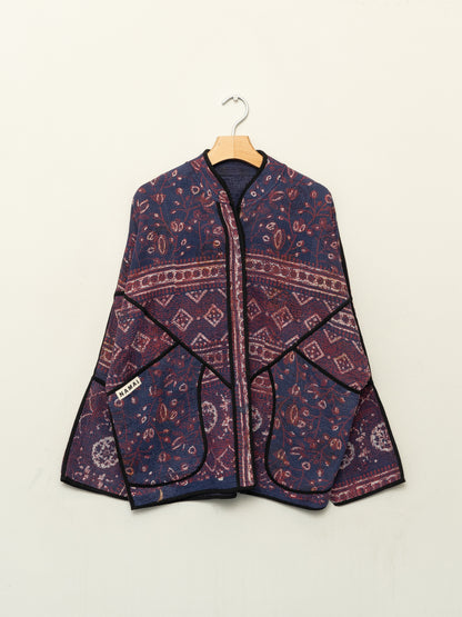 The Ladhiya Quilted Patchwork Kantha Jacket