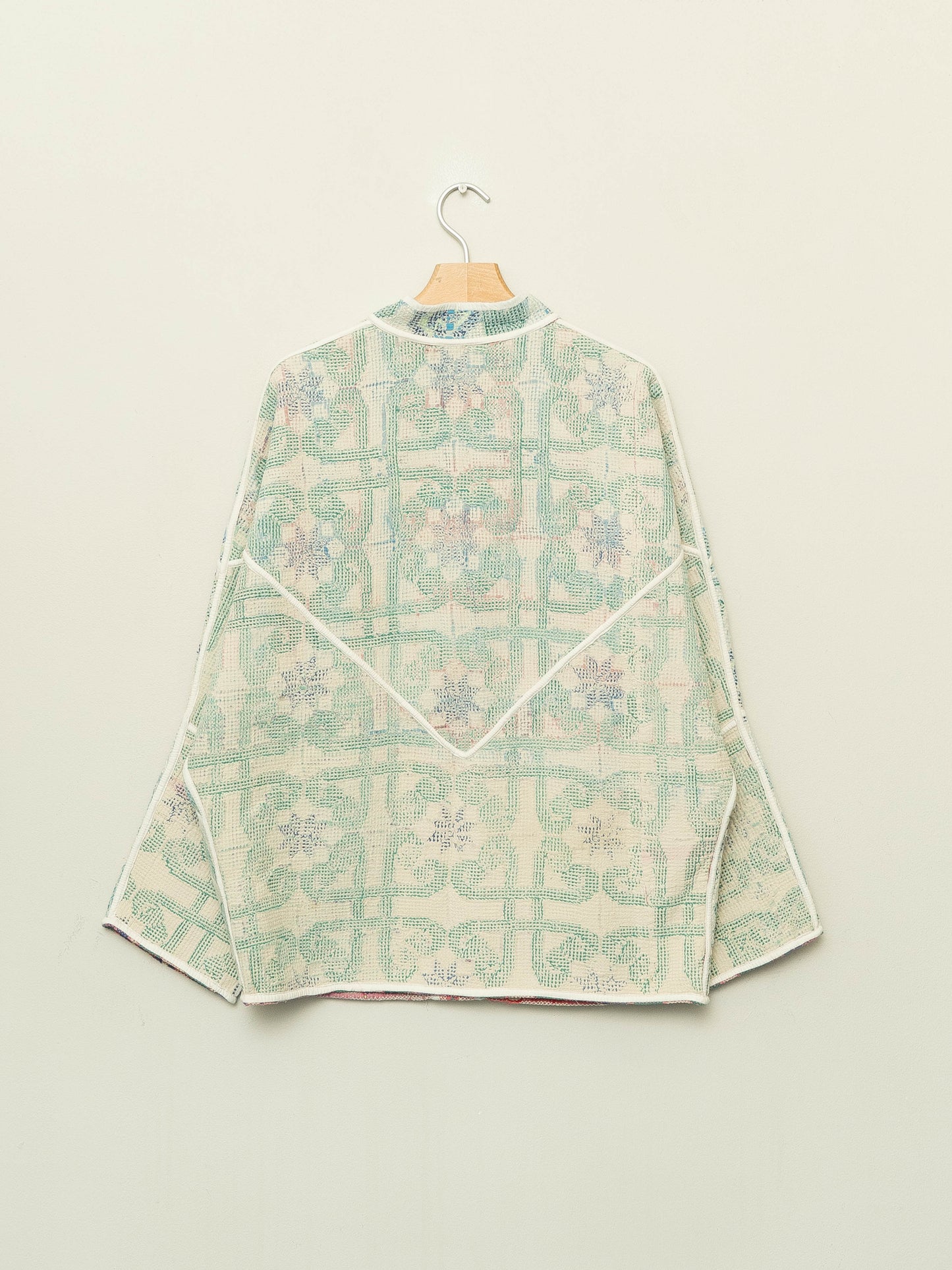 The Ishani Vintage Cross-Stitch Quilted Jacket