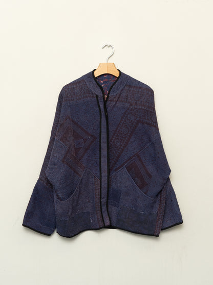 The Ladhiya Quilted Patchwork Kantha Jacket