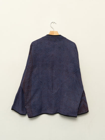 The Ladhiya Quilted Patchwork Kantha Jacket