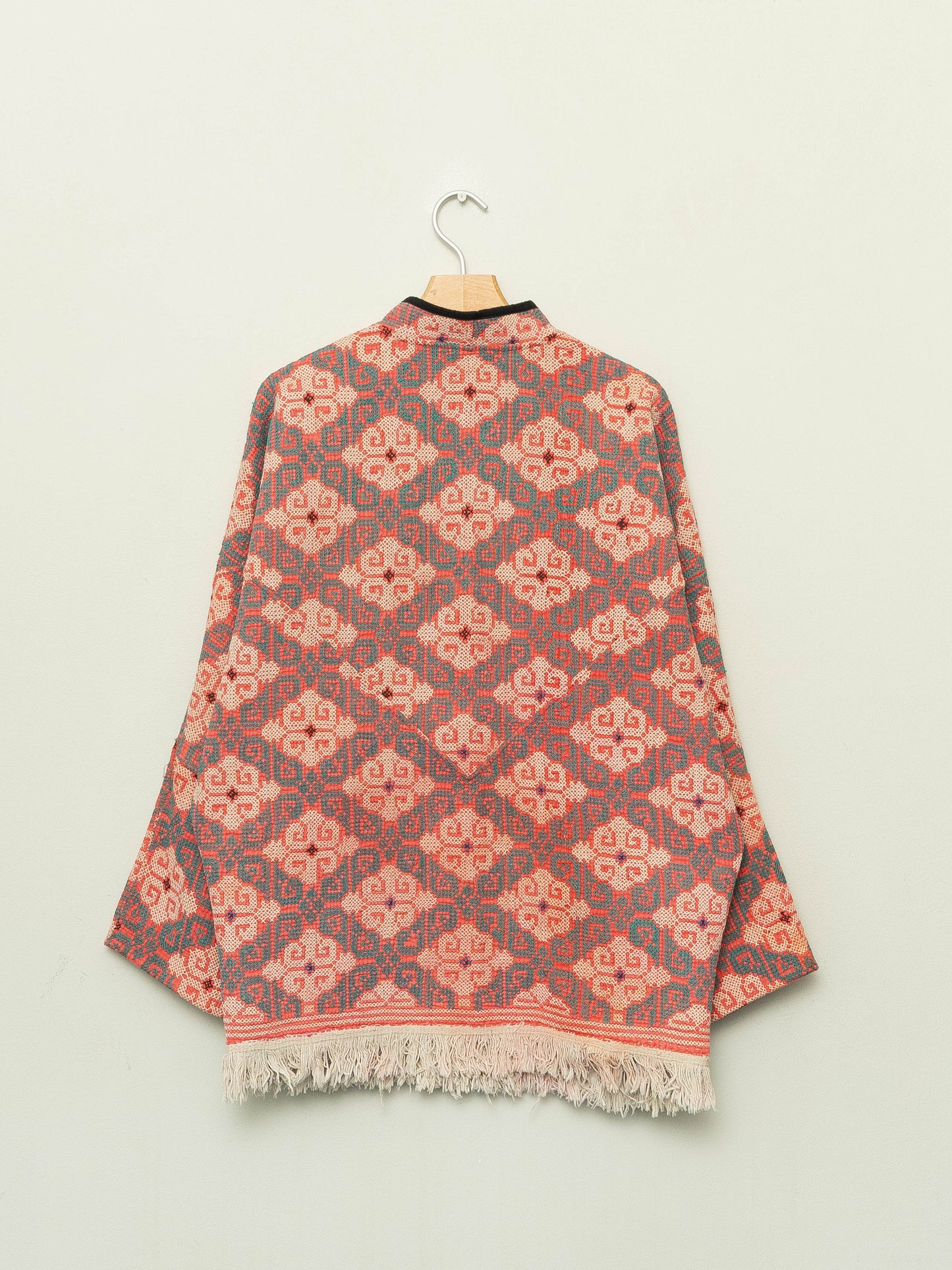 The Ishani Vintage Cross-Stitch Quilted Jacket