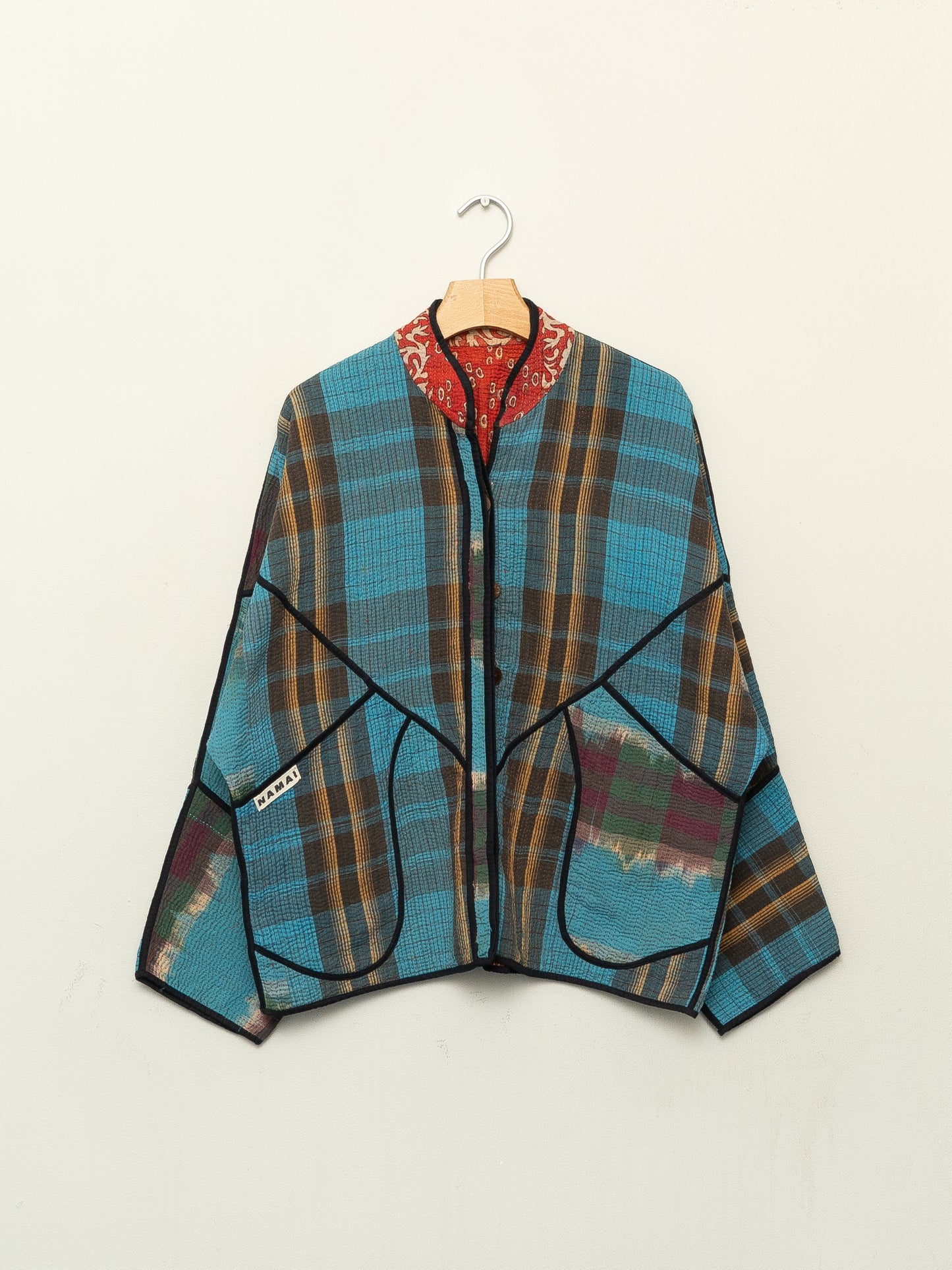 The Ladhiya Quilted Patchwork Kantha Jacket