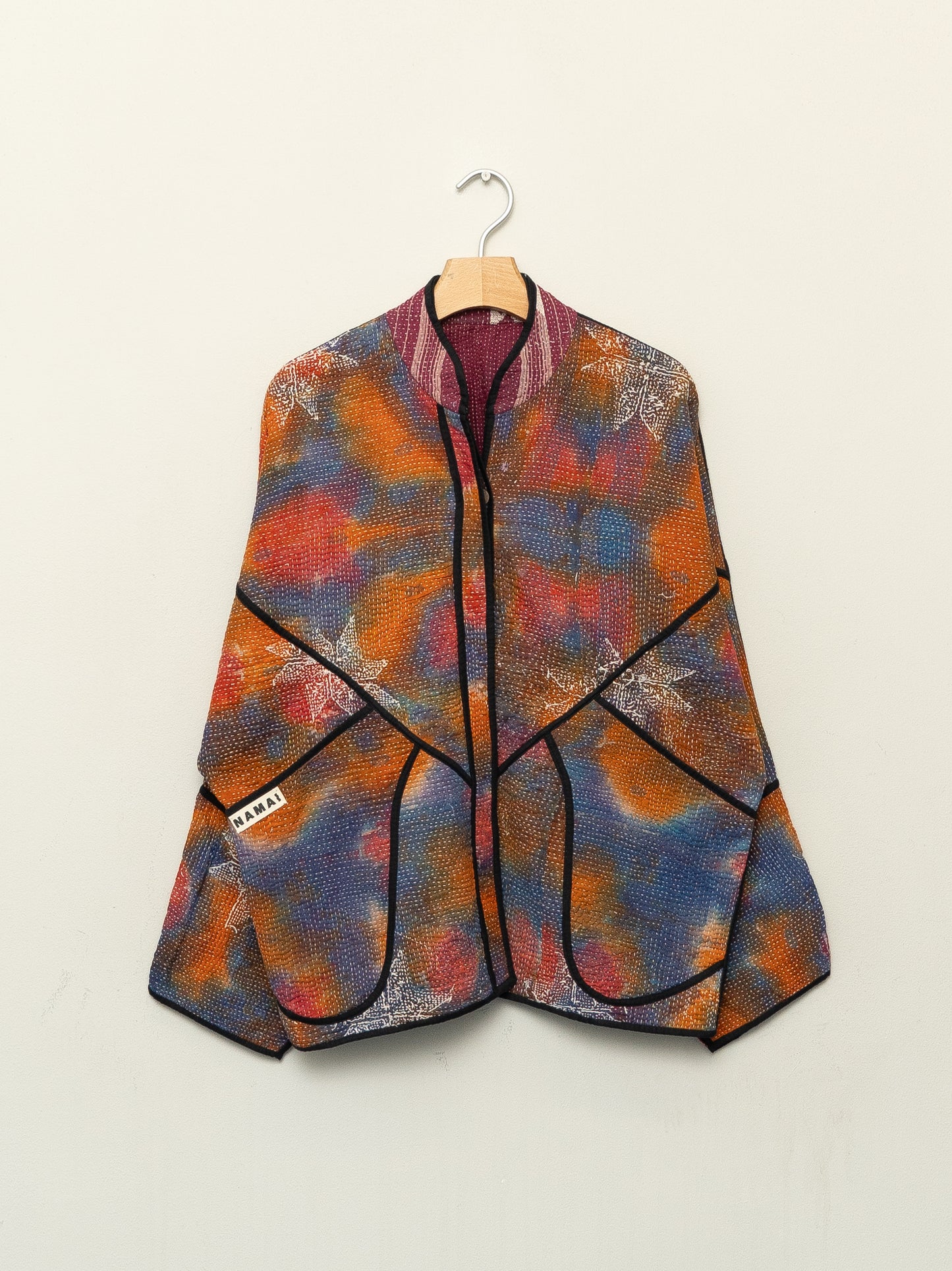 The Ladhiya Quilted Patchwork Kantha Jacket