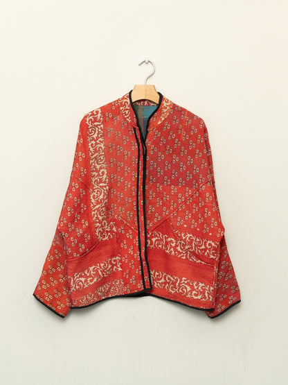 The Ladhiya Quilted Patchwork Kantha Jacket