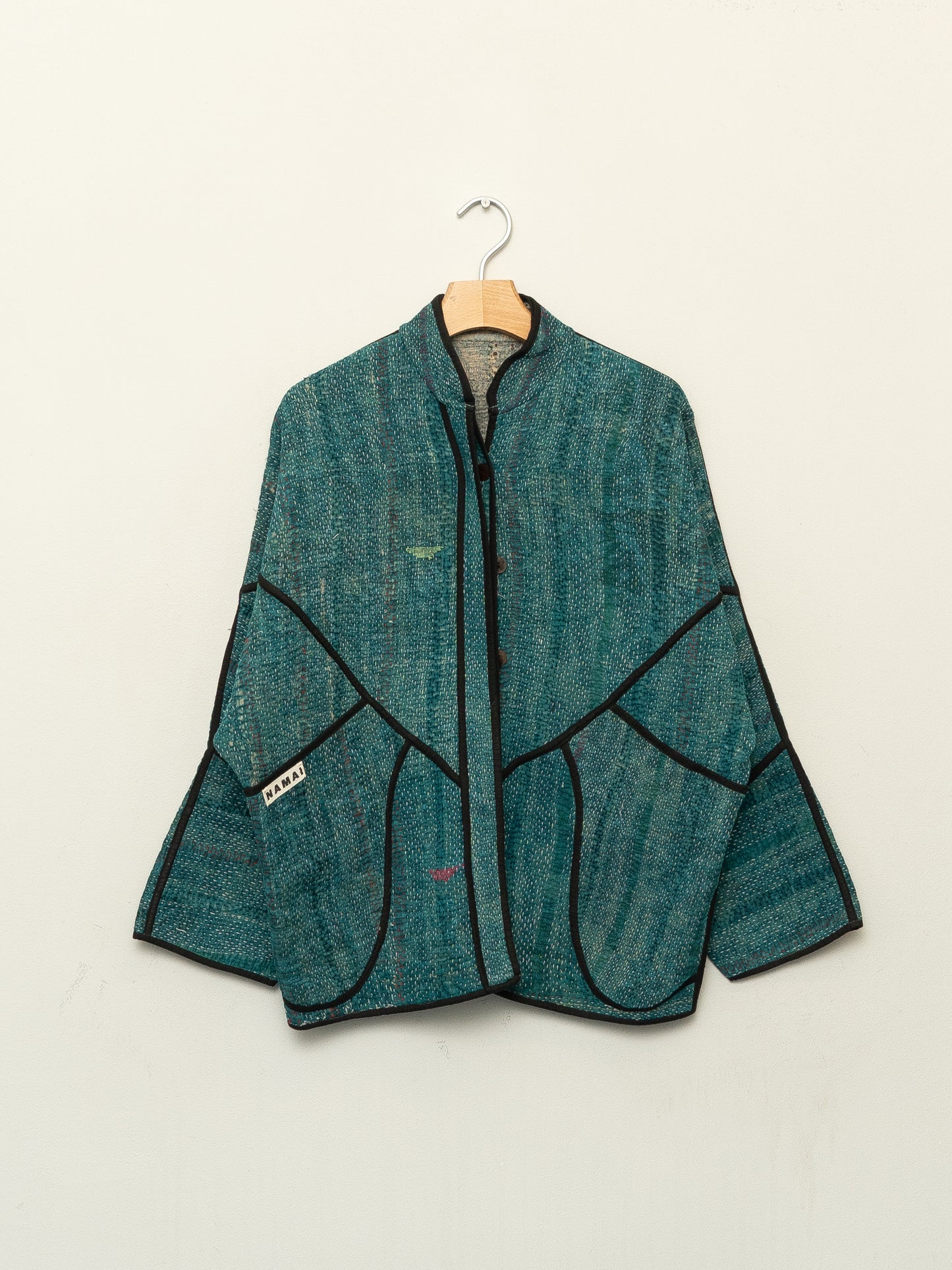 The Ladhiya Quilted Plant Dyed Kantha Jacket