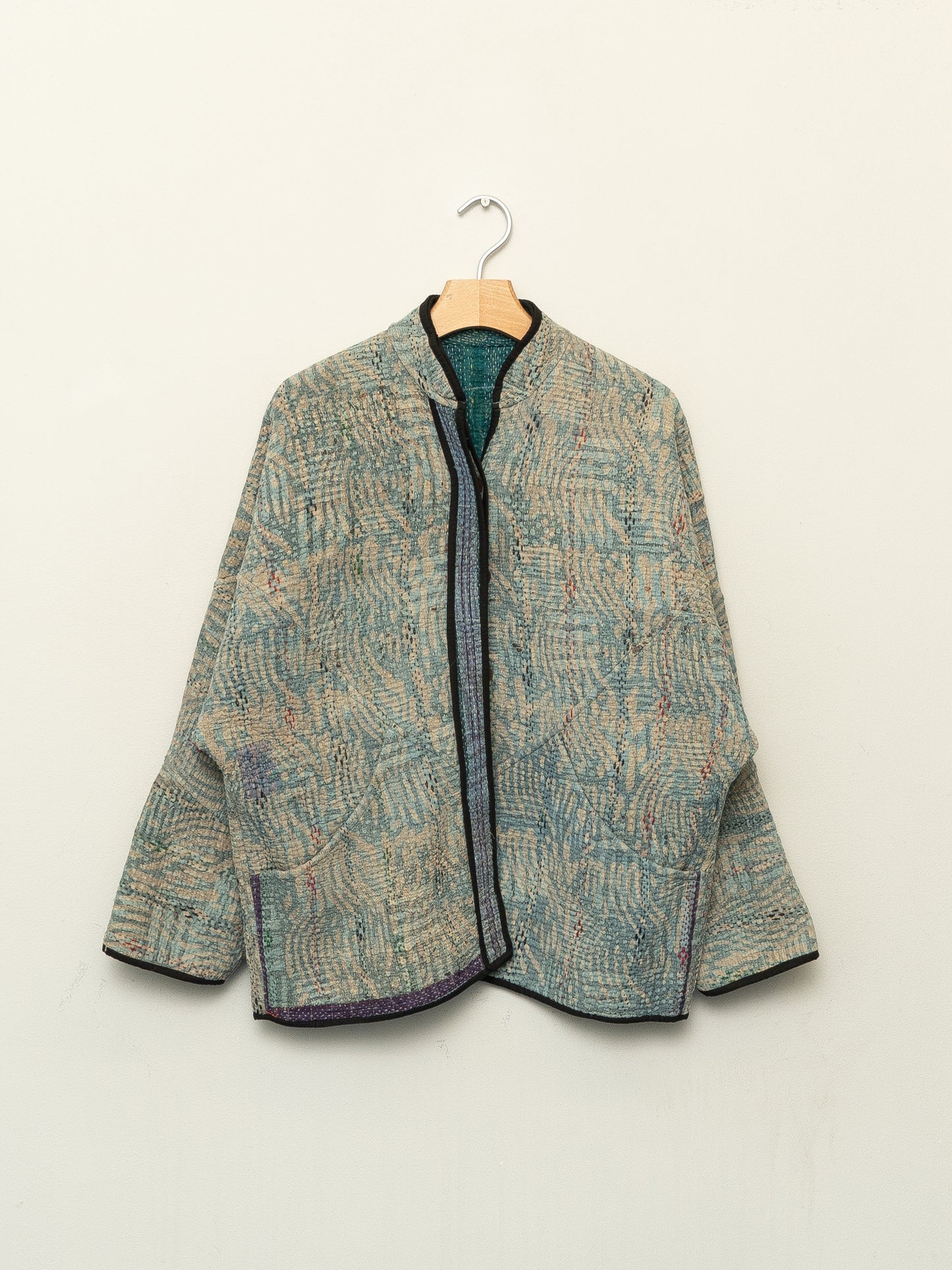 The Ladhiya Quilted Plant Dyed Kantha Jacket