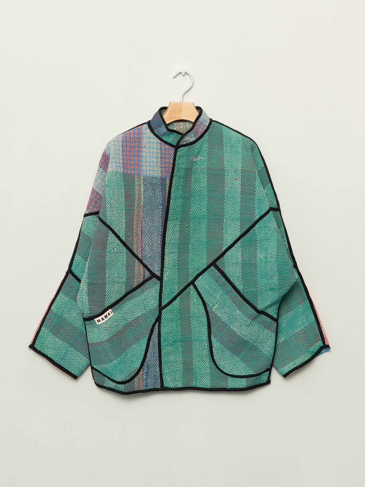 The Ishani Vintage Quilted Naksha Kantha Jacket