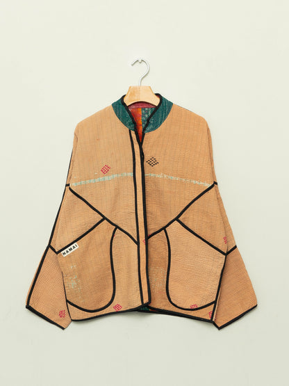 The Ladhiya Quilted Patchwork Kantha Jacket