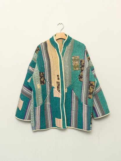 The Narmada Naksha Quilted Kantha Jacket