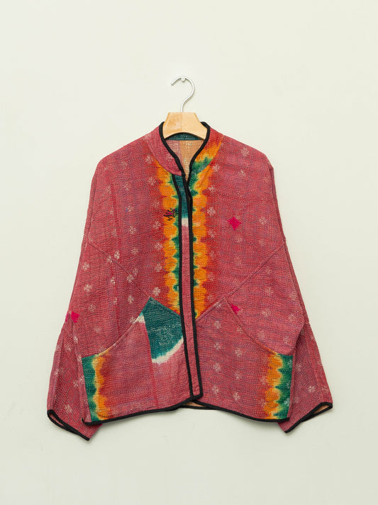 The Ladhiya Quilted Patchwork Kantha Jacket