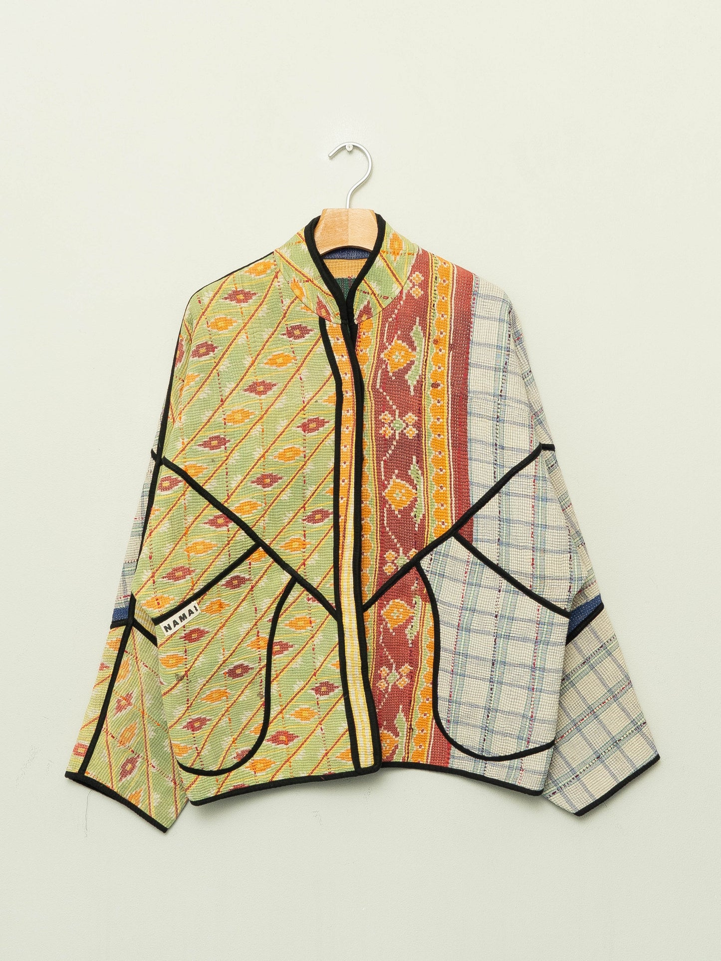 The Ladhiya Quilted Patchwork Kantha Jacket