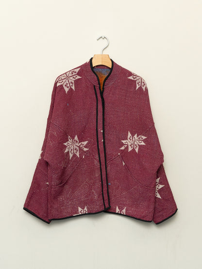 The Ladhiya Quilted Patchwork Kantha Jacket